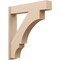 Ekena Millwork 7 1/2-in W x 36-in D x 40-in H Balboa Block Rough Cedar Woodgrain TimberThane Outlooker, Primed Tan OUTUR075X36X40BOA44RCPR - alternate 1